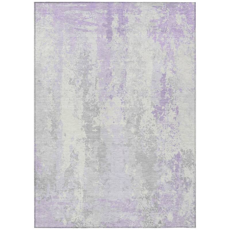 HomeRoots Abstract Transitional Rectangle Outdoor Rug
