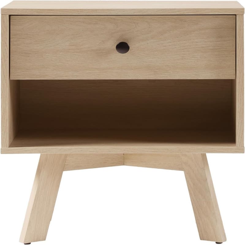 Mid Century Modern 1 Nightstand Bedroom Storage Drawer