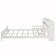 preview thumbnail 17 of 77, Pine Wood Platform Bed Low-Profile Bed Frame with Storage Headboard, Motion Sensor LED Light, Movable Guardrail, Slats Support