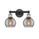 Option Black Antique Brass / Light Smoke Deco Swirl