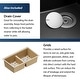 preview thumbnail 10 of 14, Karran QUWS-880 Undermount 32-1/2 in. Double Equal 50/50 Bowl Workstation Kitchen Sink