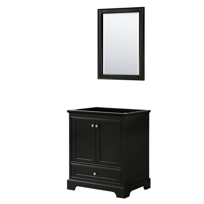 Deborah 30-inch Dark Espresso Single Vanity Cabinet, No Mirror
