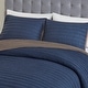 preview thumbnail 5 of 9, Madison Park Cameron 3 Piece Crinkled Microfiber Quilt Set