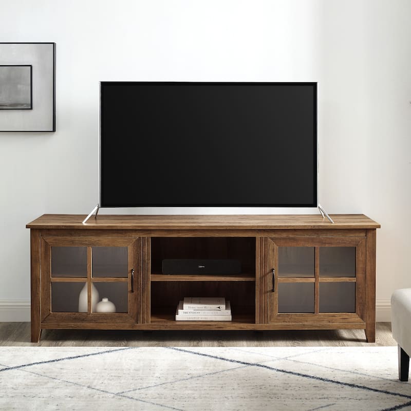 Middlebrook Dornbirn 70-inch Transitional TV Stand - Rustic Oak