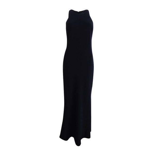 calvin klein crepe halter dress