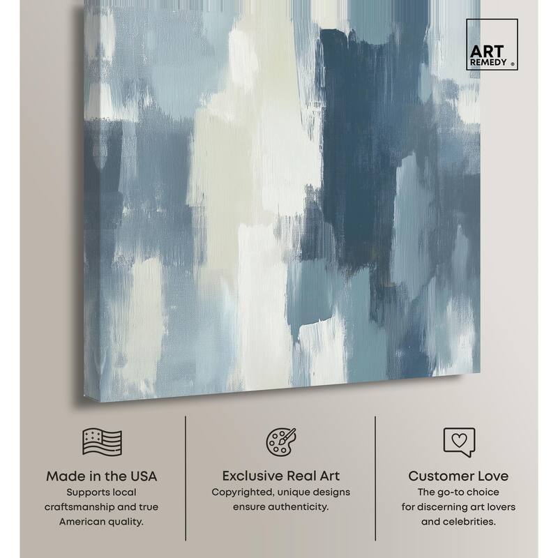Blue Union Canvas by Art Remedy, Gallery Wrapped