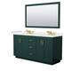 Option Green, Gold Trim, White Quartz Top