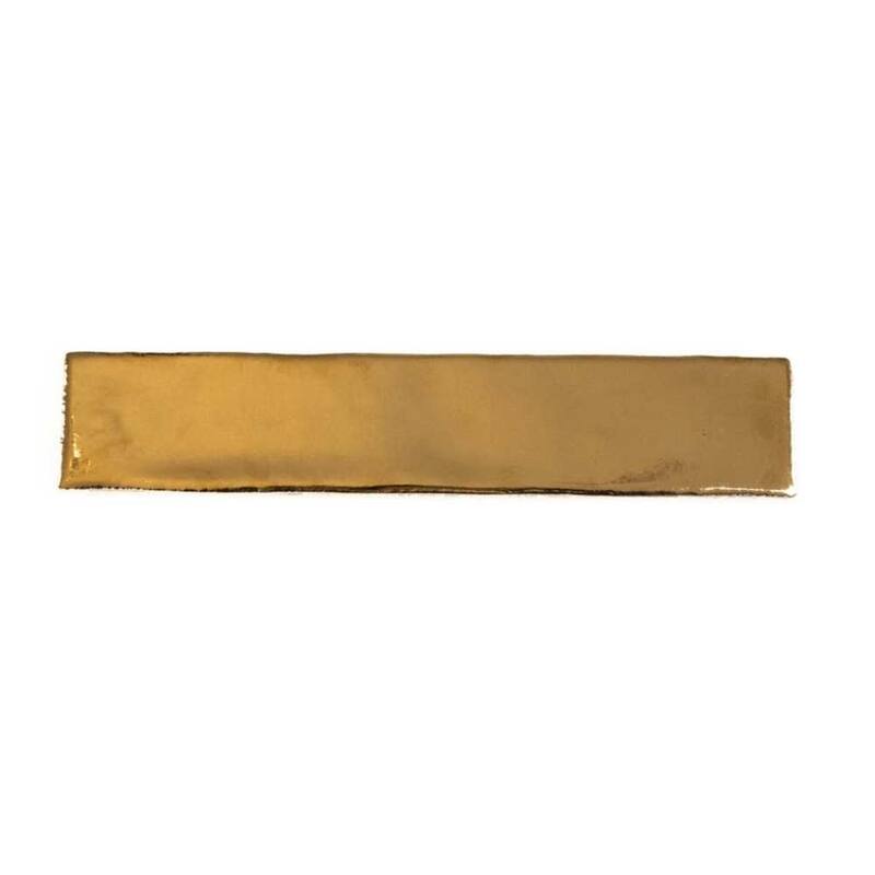 The Tile Life Midas 2x10 Gold Ceramic Wall Tile