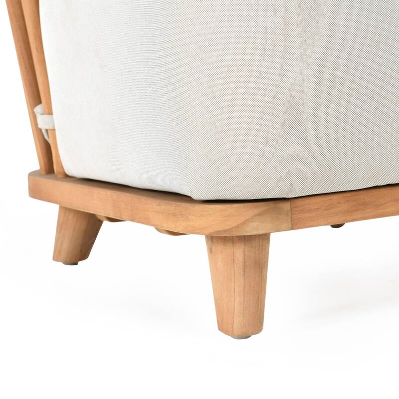 Classic Home Hearst Outdoor Accent Chair Natural - 28.35Wx29.92Dx29.13H
