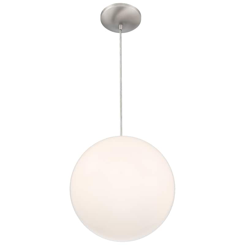 Access Lighting Pearl Large Pendant - Opal Glass Diffuser - Black Cord