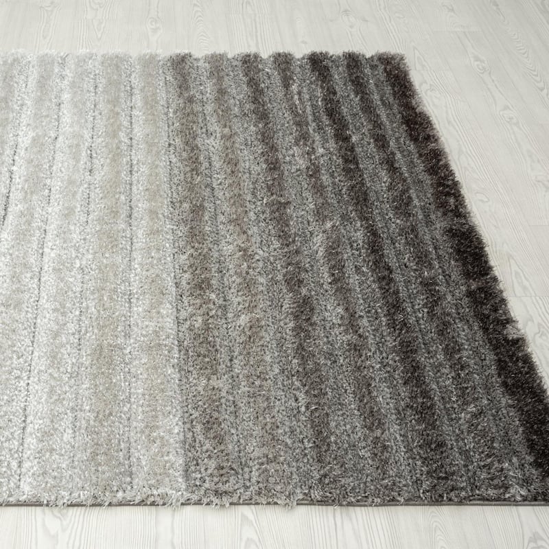 Luxe Weavers Geometric Shag Area Rug, Plush Indoor Carpet