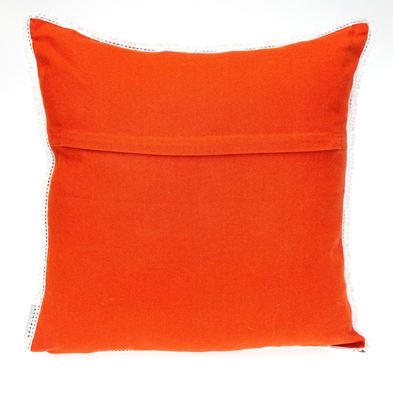 Solid Square Throw Pillow - 16" - Orange