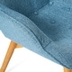 preview thumbnail 9 of 76, Hariata Mid-Century Modern Wingback Fabric Chair/Ottoman Set by Christopher Knight Home