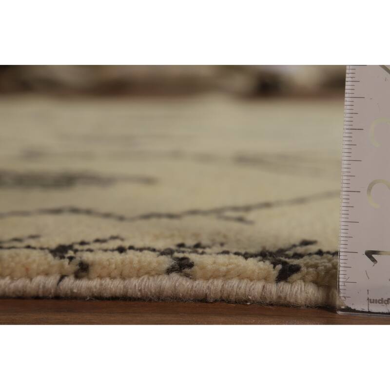 Trellis Moroccan Oriental Area Rug Handmade Bedroom Wool Carpet - 5'6" x 7'10"