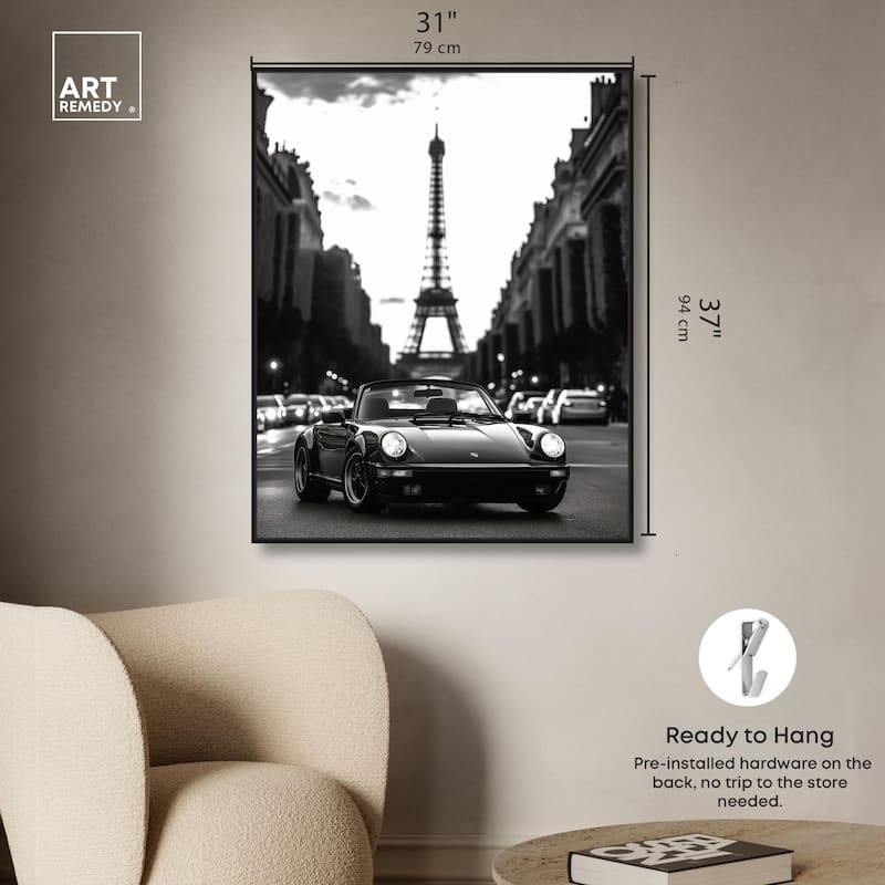 Street Scene with Porsche Canvas by Art Remedy
