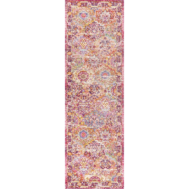 JONATHAN Y Irving Bohemian Medallion Area Rug - 2 X 8