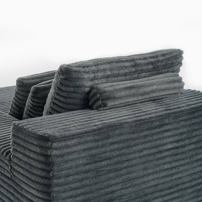 Cathy 82" W No Assembly Required Chaise Sofa Lounge Sectional Couch