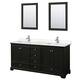 Option Dark Espresso / Carrara Cultured Marble Top /
