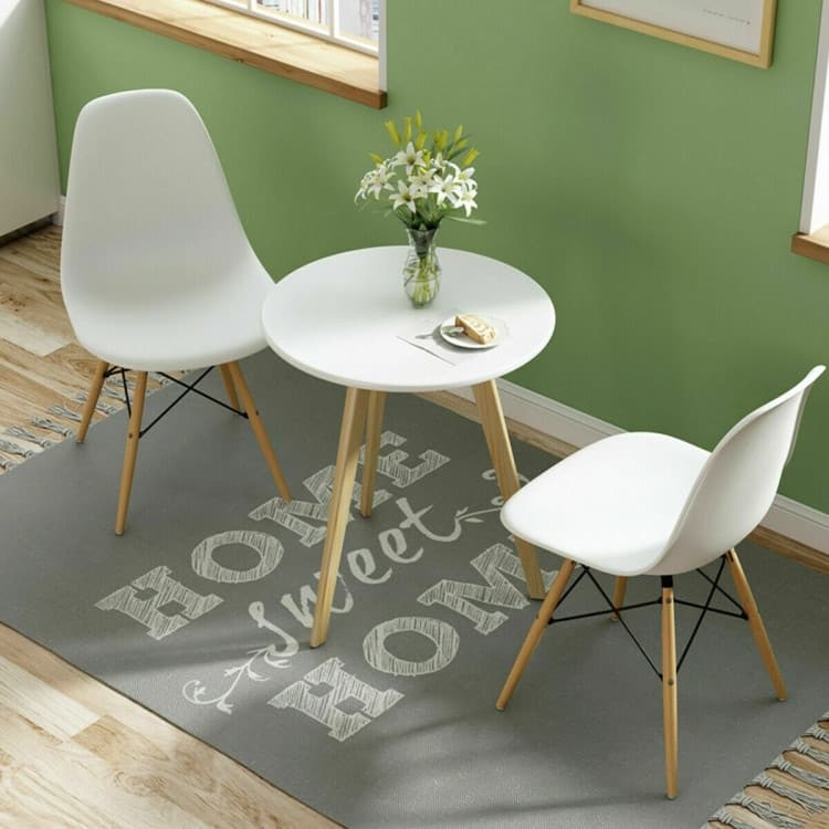 Set of 2 Mid Century Modern DSW Dining Side Chair - 22" x 18.5" x 32" (D x W x H)