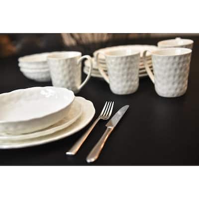 Red Vanilla Marble Dinner Plates 10.25" (Set of 6)