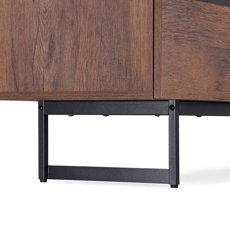 WAMPAT Modern TV Stand for up to 85 inch TV