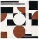 preview thumbnail 13 of 70, SAFAVIEH Handmade Rodeo Drive Frouwa Mid-Century Modern Wool Rug 6' Square - Ivory/Black - Square