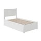 preview thumbnail 5 of 6, Madison Twin Platform Bed with Footboard and 2 Drawers in White