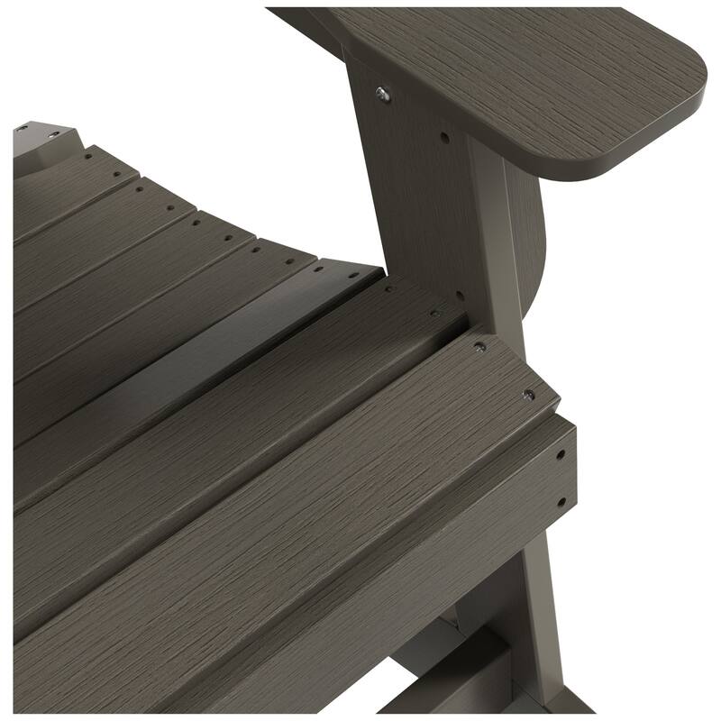 Vineyard HIPS Outdoor Eco-Friendly All Weather Seashell Rocking Adirondack Chairs (Set of 2)