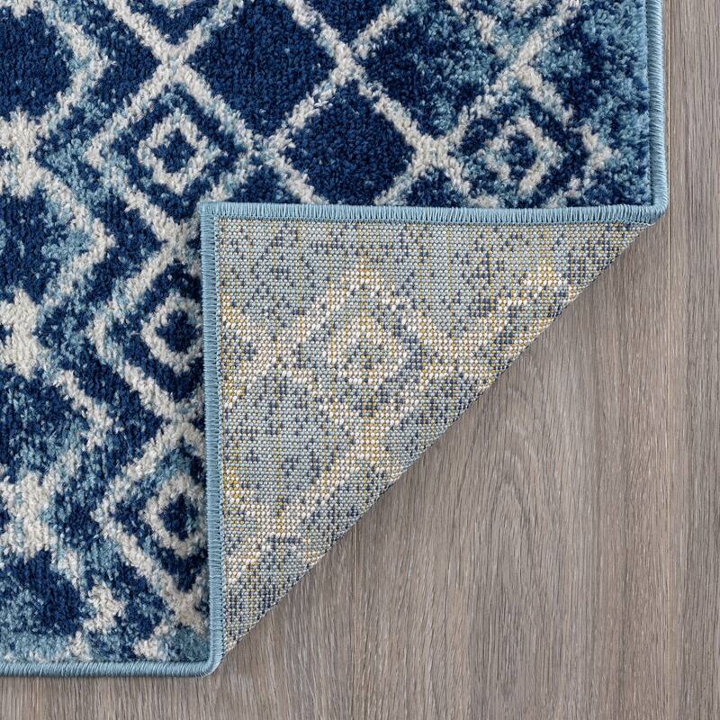 Gematria Moroccan Geometric Indoor Area Rug