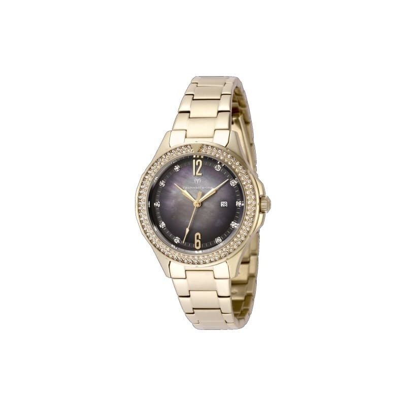 Technomarine Women's TM-826010 LUNA Quartz White, Black Dial Watch