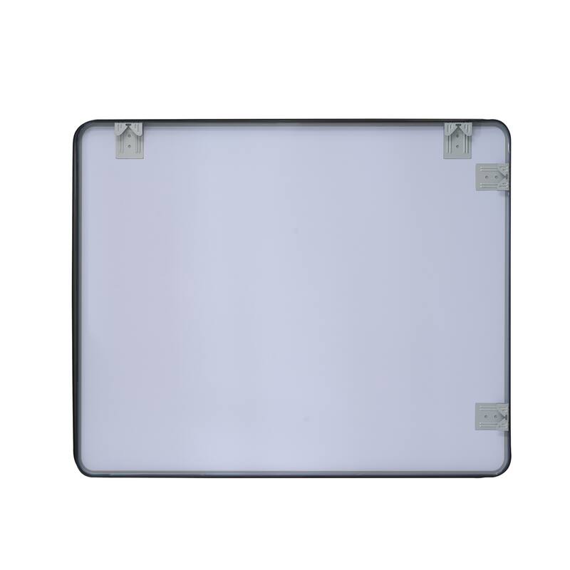 Modern Bathroom Rectangular Wall Mounted Anodized Aluminum Framed Vanity Mirror
