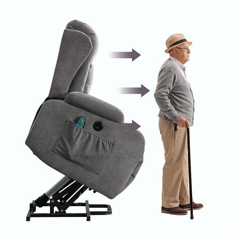 Power Lift Recliner Chair for Elderly with Heat, Massage, and USB Port