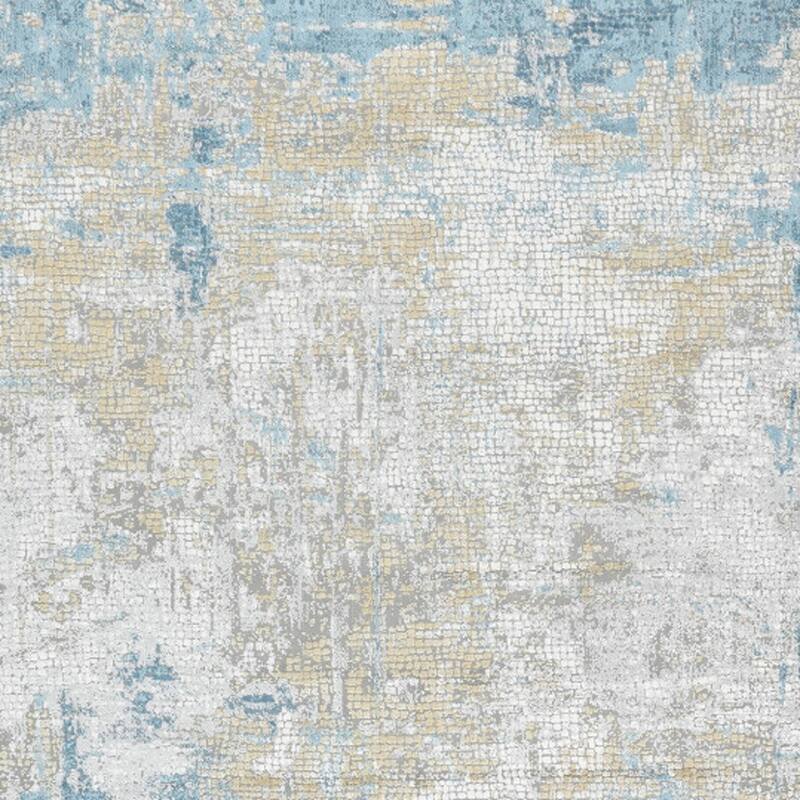 HomeRoots Abstract Contemporary Rectangle Area Rug