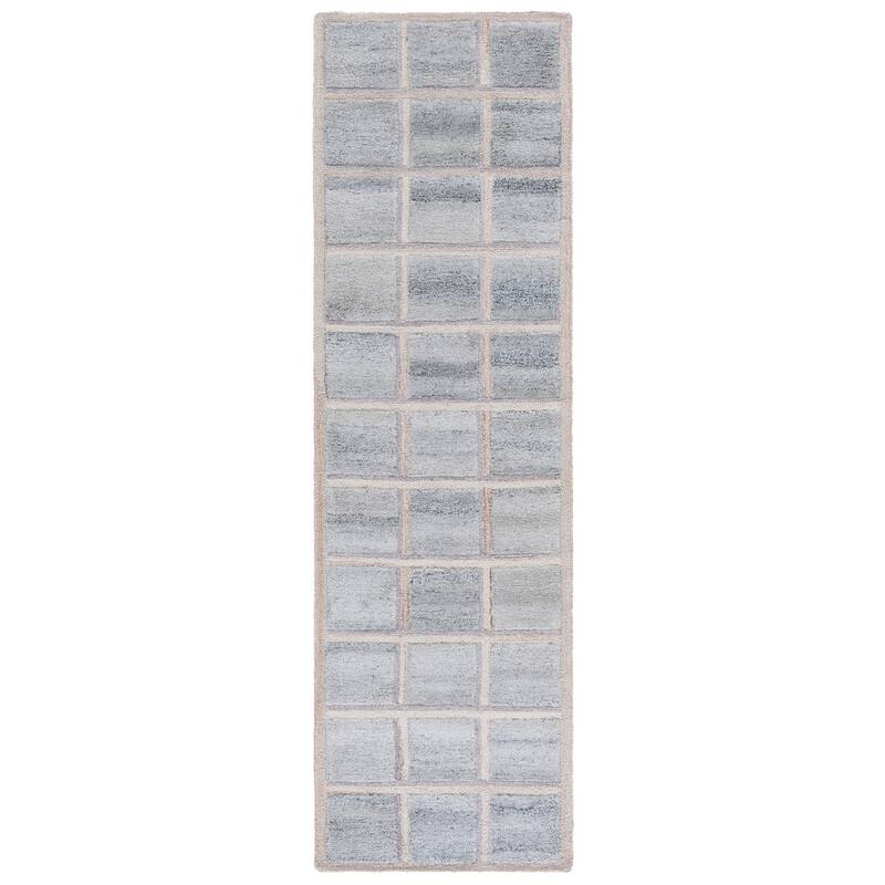 SAFAVIEH Handmade Renewal Sevara Rug - 2'3" x 8' Runner - Beige/Grey