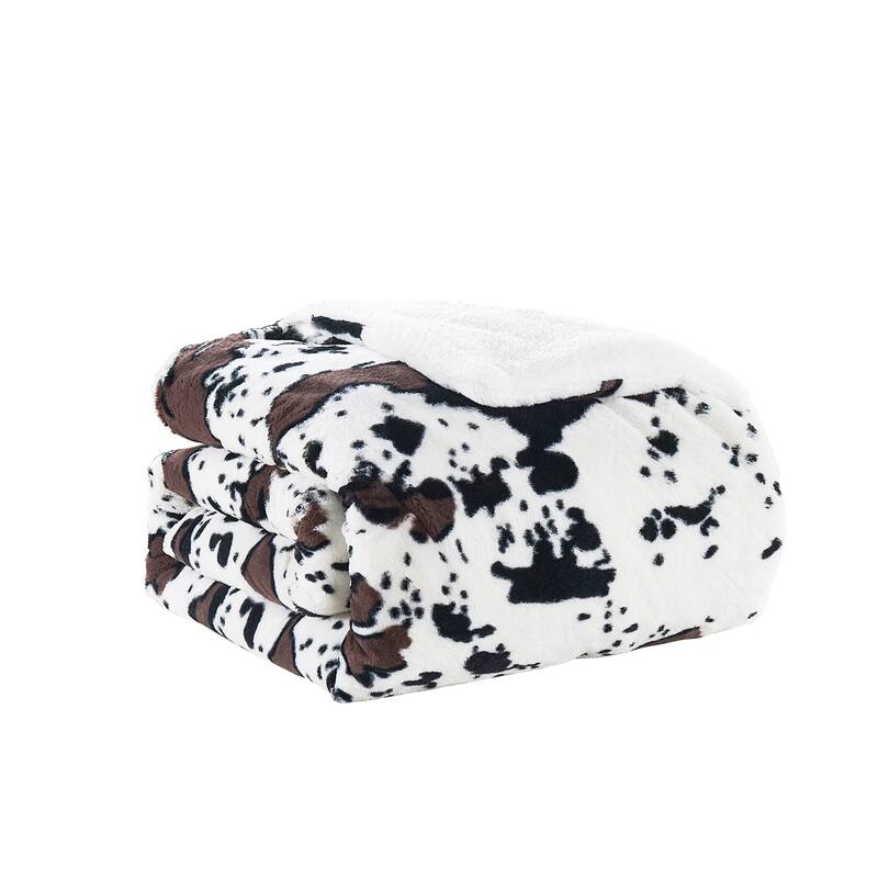 Home Soft Things FauxFur Sherpa Backing Bed Blanket