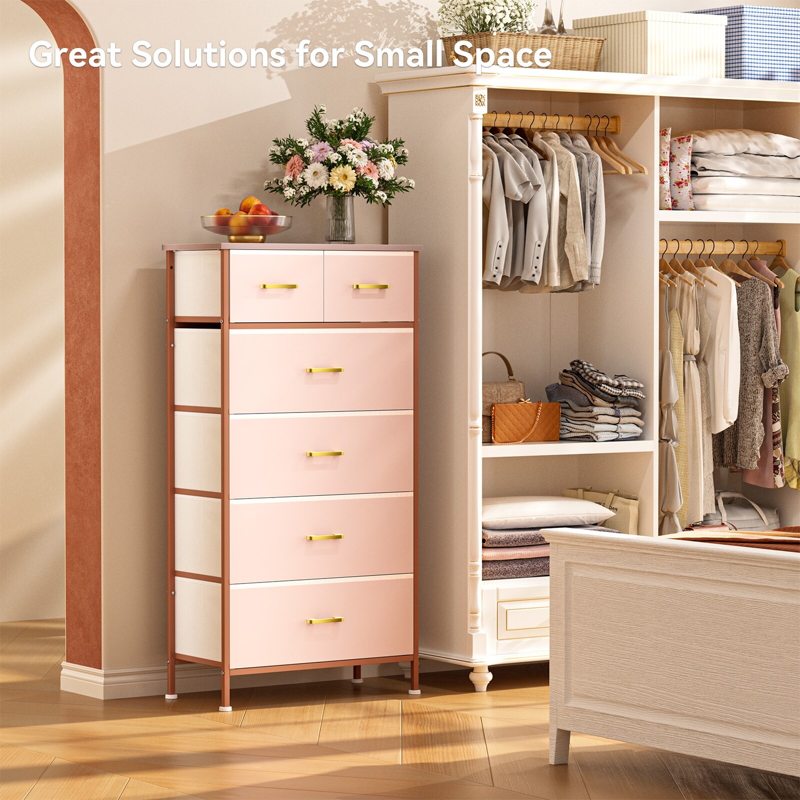 Small online pink dresser
