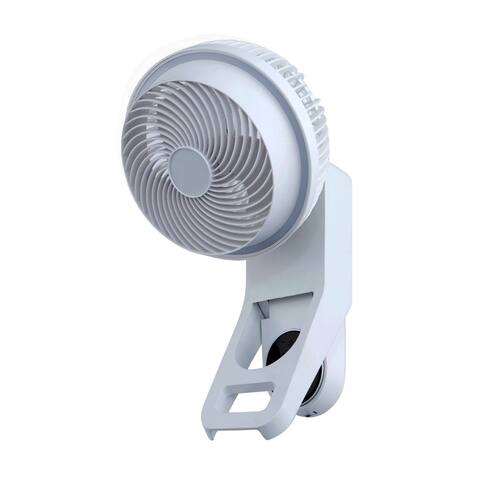 7" Wall Mount Remote Control Fan with 3 Speeds, 15 Hour Timer, 60° Oscillating