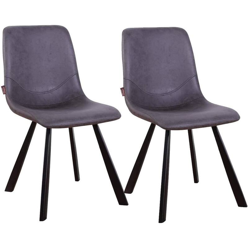 Dining Chairs Set of 2, Mid Century Modern Metel Legs for Indoor Kitchen & Dining Room Chairs Comfortable Chairs