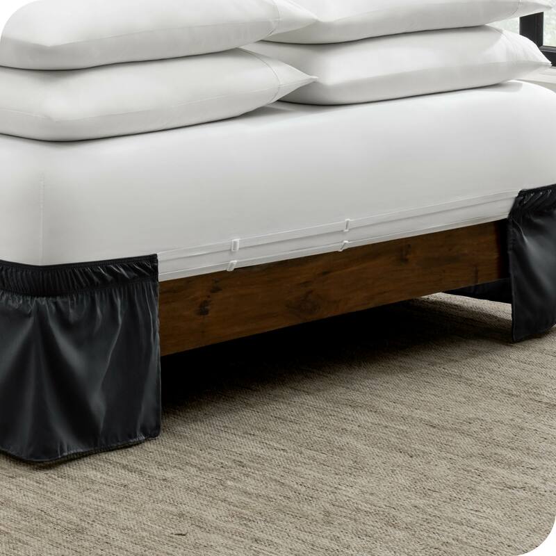 Bare Home Adjustable Wrap Around Bed Skirt