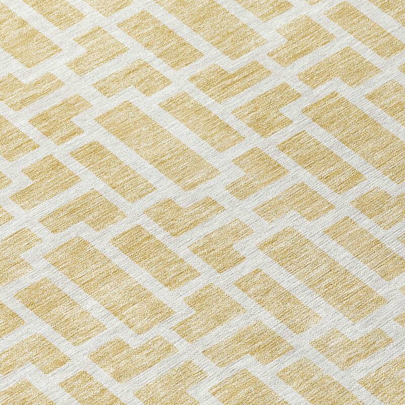 Machine Washable Indoor/ Outdoor Chantille Contemporary Geo Rug