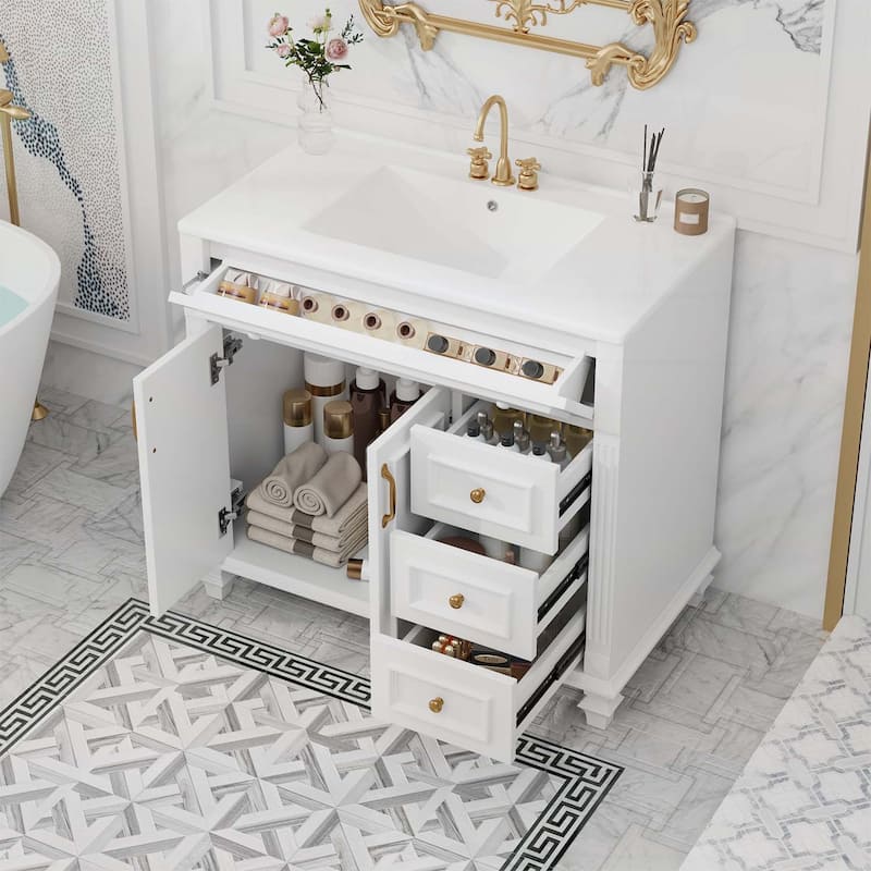 36" Bathroom Vanity with Sink