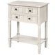 preview thumbnail 26 of 33, Moda Narrow Console Table, Slim Sofa Table with Three Storage Drawers