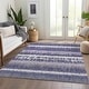 preview thumbnail 3 of 132, Premium Washable Super Soft Modern Ombre Stripe Mayfield Rug
