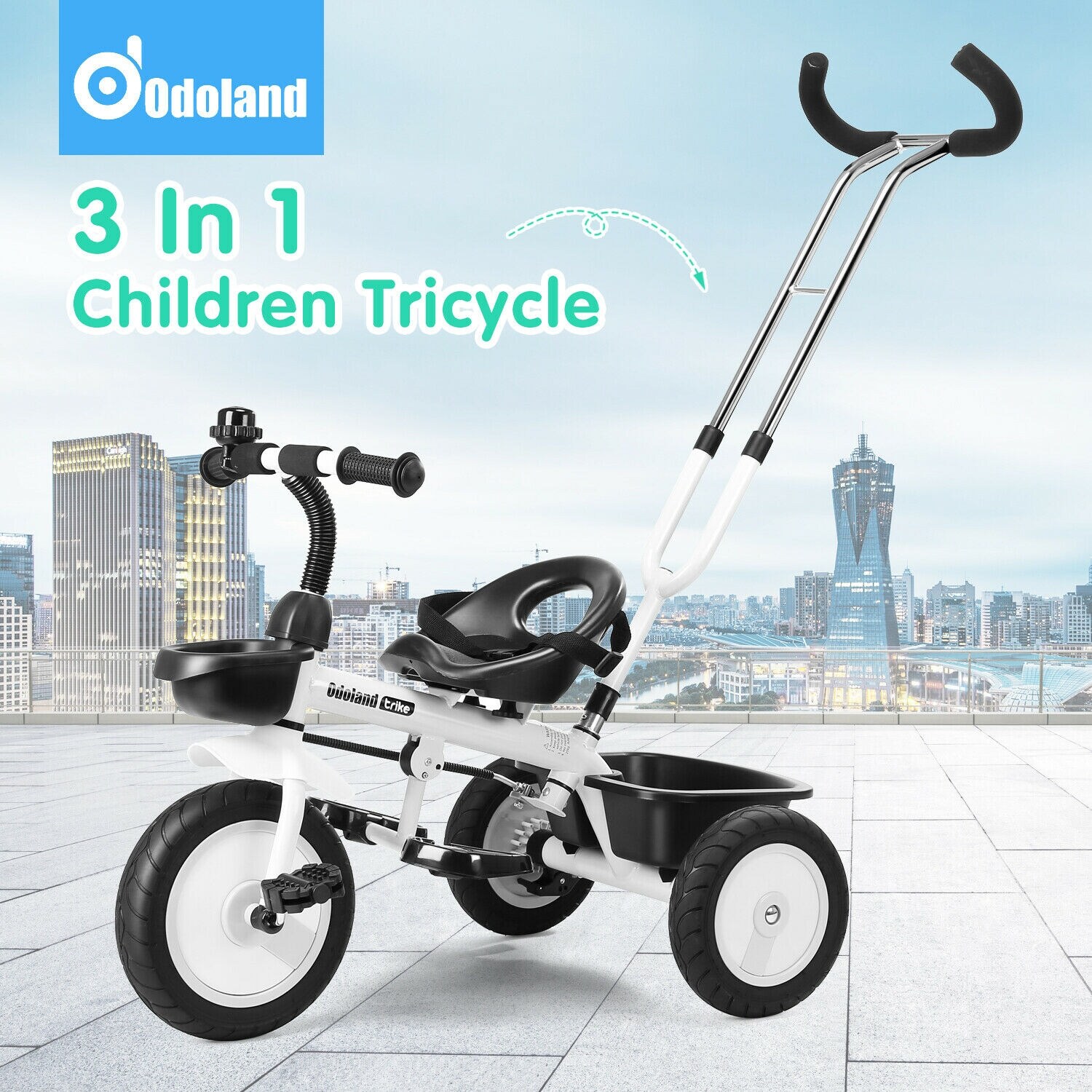 3 in 1 Children Baby Tricycle Toddler 
