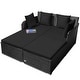 preview thumbnail 4 of 66, Costway Outdoor Patio Rattan Daybed Pillows Cushioned Sofa Furniture - See details