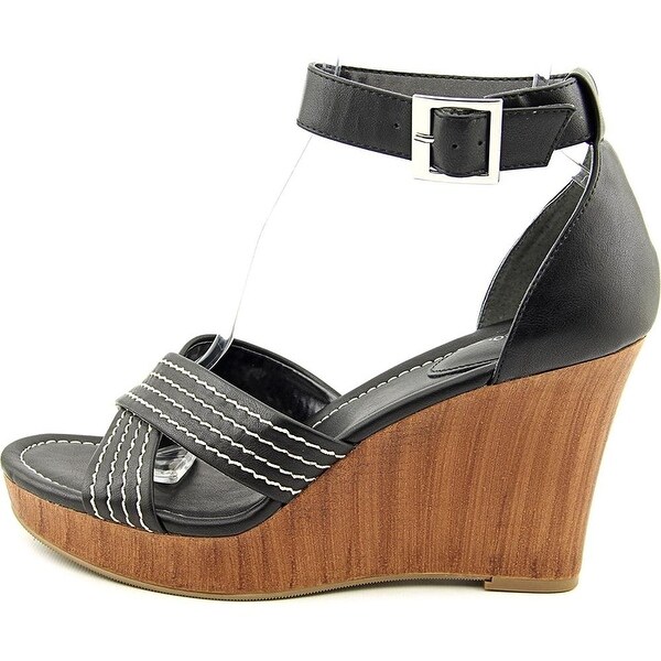 Style Co Womens Raynaa Open Toe Casual Platform Sandals Black Size 90 Style Co Womens Raynaa Open Toe Casual Platform Sandals Black Size 90