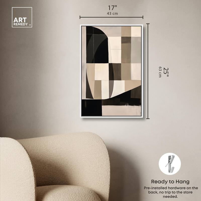 Modern Shapes II Canvas by Art Remedy