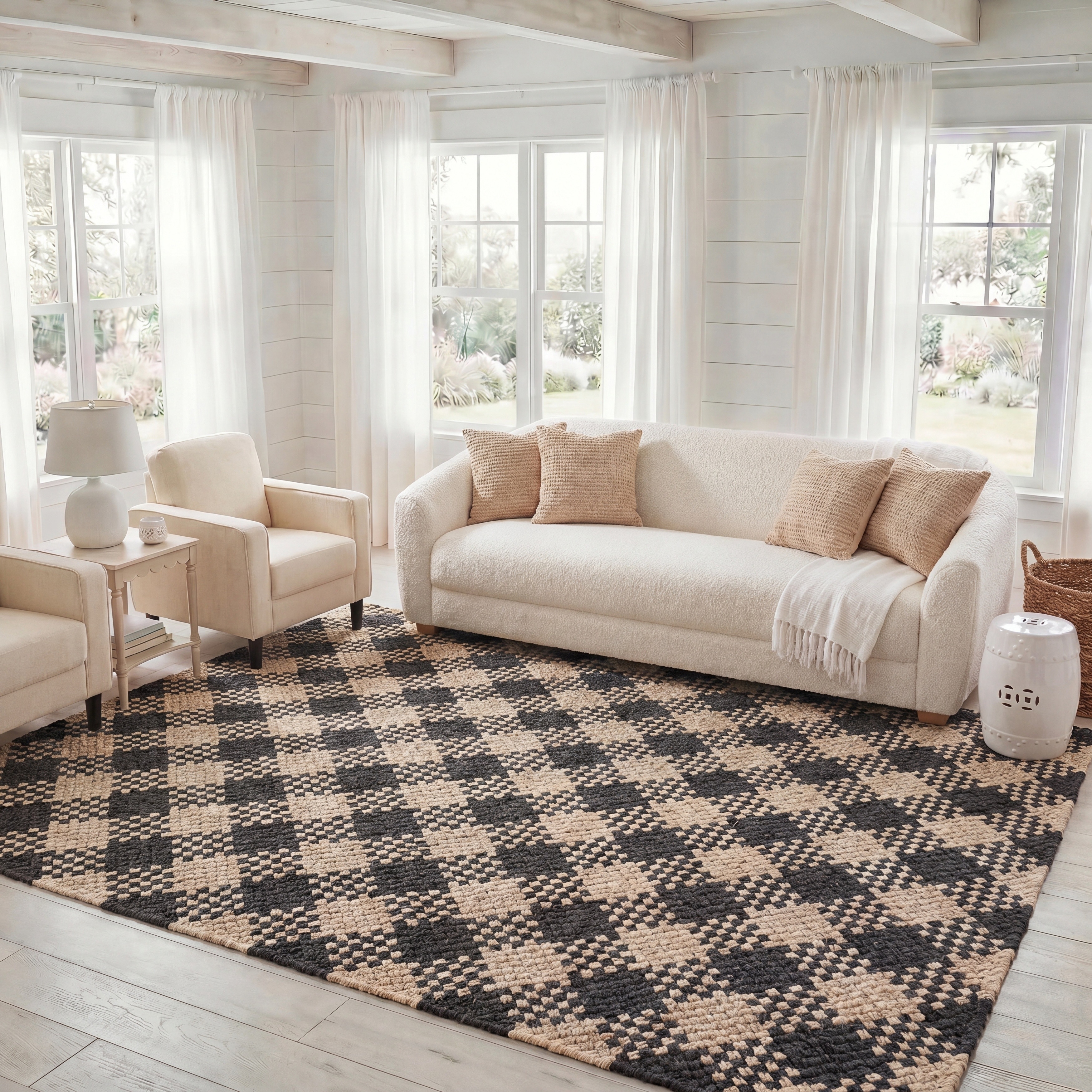 SAFAVIEH Handmade Natural Fiber Couture Heriona Wool Rug