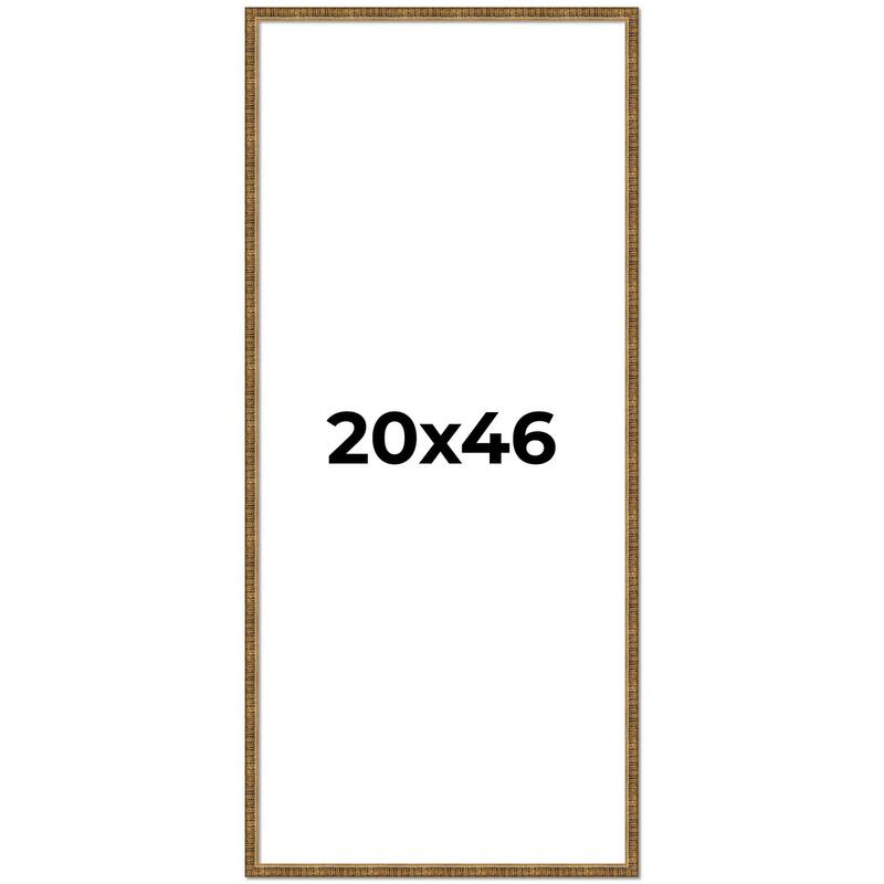 20x46 Frame Gold Solid Wood Picture Frame - Complete Modern Photo