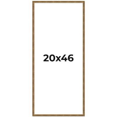 20x46 Frame Gold Solid Wood Picture Frame - Complete Modern Photo